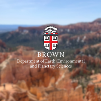 Brown DEEPS logo over landscape