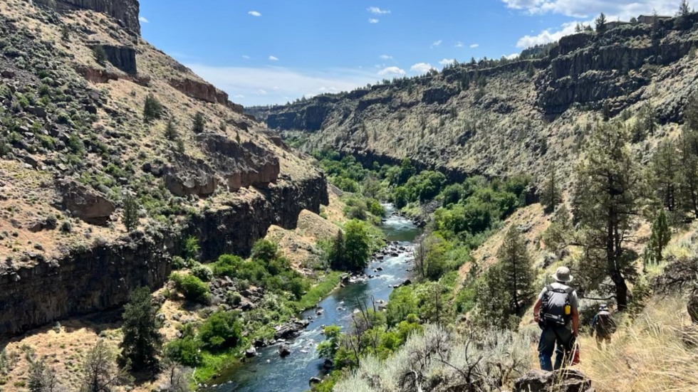 Jonah hiking in Oregon.