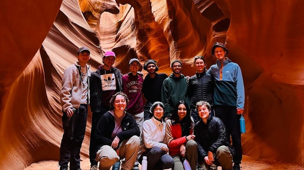 Group photo in Antelope Canyon 
