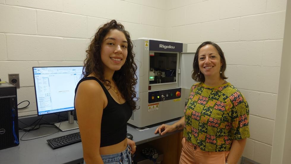 Ailani Bonilla smiling with Prof Emily Cooperdoc 