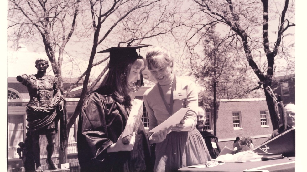 Jan celebrating graduation 