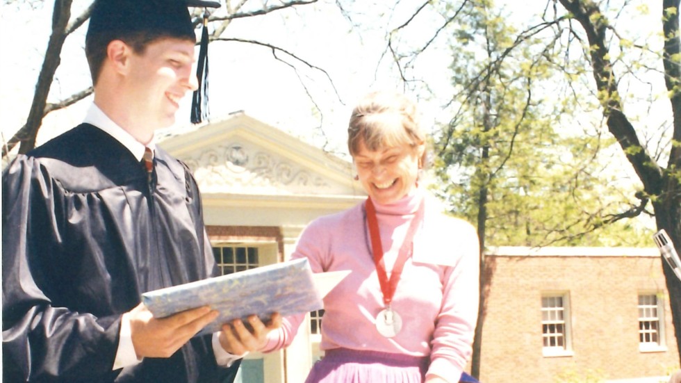 Jan celebrating graduation 