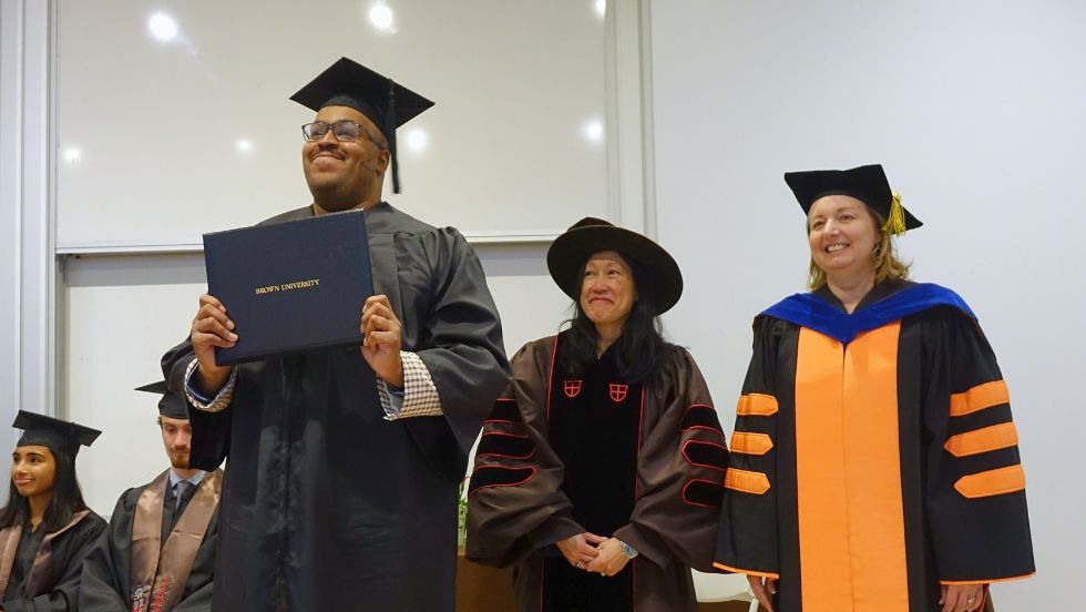 Christian Cooper receiving degree