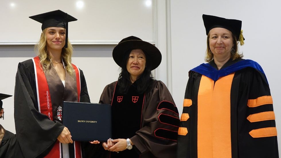 Kenzii Phillips receiving degree