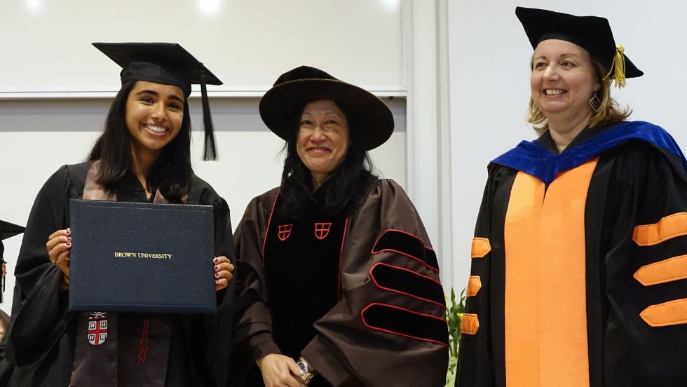 Anjali Shah receiving degree